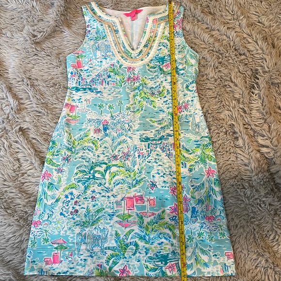 Lilly Pulitzer Women's Harper Shift Dress What A Lovely Place Knit - Picture 7 of 8